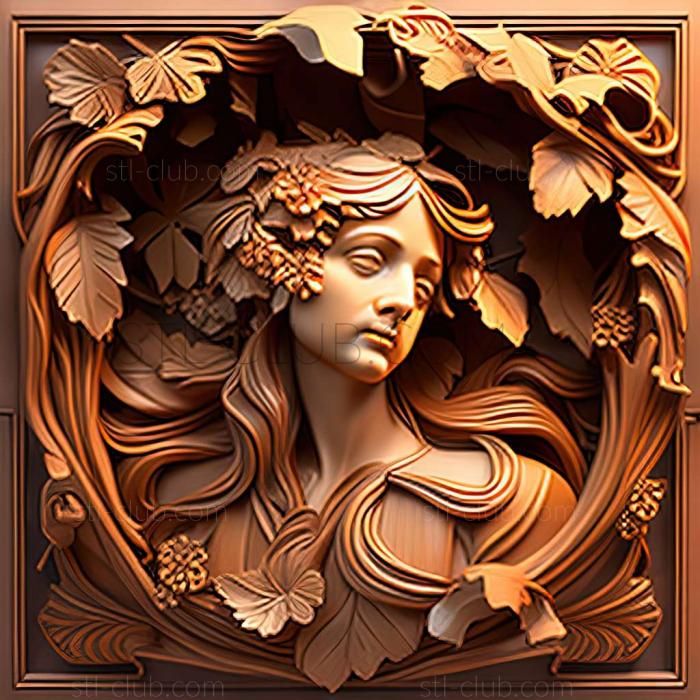 3D model style mucha (STL)